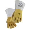 Elkskin Stick Glove with FR Cotton Lined Back, Gold
